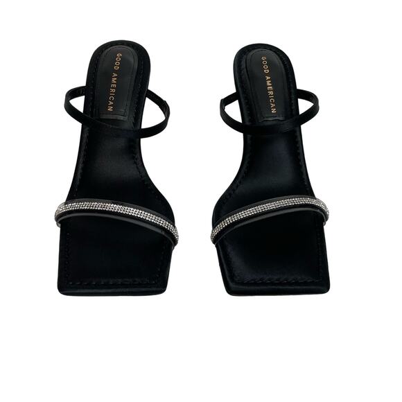 NWT - Good American Kickstand Crystal Heels - Picture 2 of 9